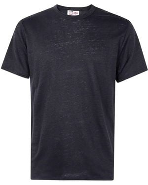 Mc2 Saint Barth Ecstasea N Linen T-Shirt By - Blue