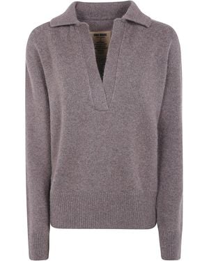 Uma Wang Polo Shirt Long Sleeves Uk7145 - Gray