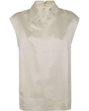 TOTEME High Neck Top - Natural