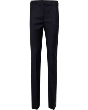 Blumarine Flared Twill Pants - Black