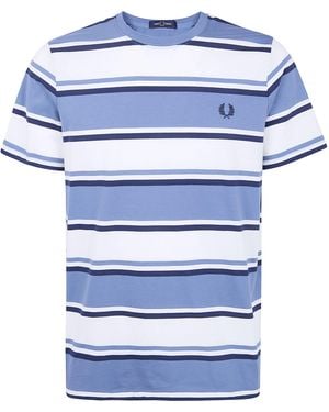Fred Perry Bold Striped T-Shirt - Blue