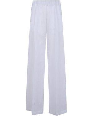 Semicouture Johnny Linen Trousers - White