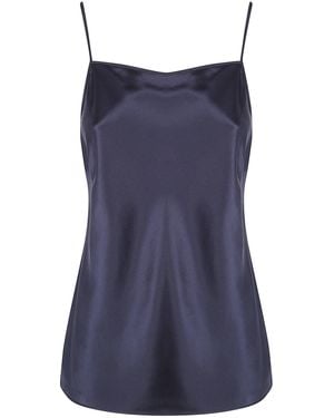 JOSEPH "Cloe" Silk Satin Top - Blue