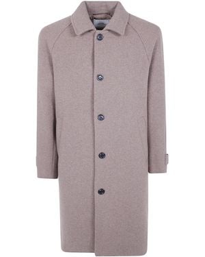 Les Deux Coat Solid Wool Coat - Gray