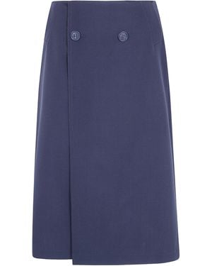 MM6 by Maison Margiela Skirt Flared Midi - Blue