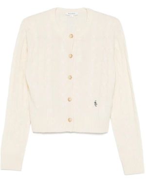 Sporty & Rich "Src" Cardigan - Bianco
