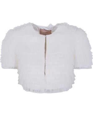 Twinset Cropped Jacket - White