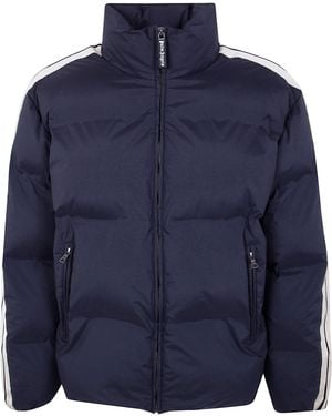 Palm Angels Classic Logo Track Down Jacket - Blue