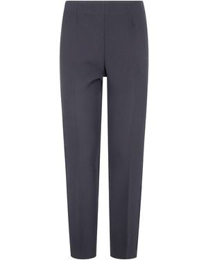 Peserico Confort Fit Side Zip Trousers - Black
