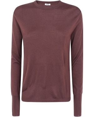 Aspesi Sweater Long Sleeve "Round Neck" - Purple