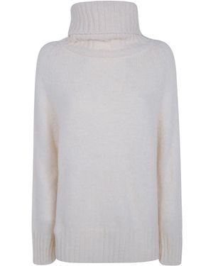 Base London Sweater Turtleneck "Milk" - White