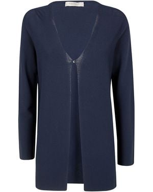 D.exterior D. Exterior Viscosa Cardigan Link - Blue