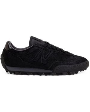 New Balance Pigskin Leather Mesh Trainers - Black