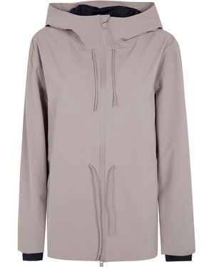 Rains Jacket Hooded "Suva" Hardshell String - Grey