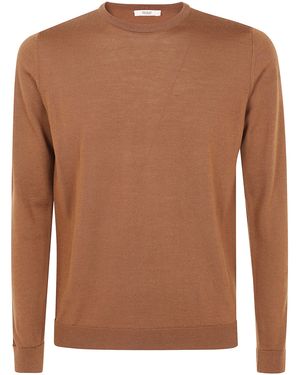 Nuur Jumper Long Sleeves Round Neck - Brown