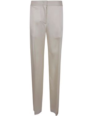 Jil Sander Natural Cropped Tailored Trousers - White