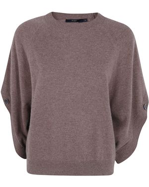 Seventy Jumper Wool Cashmere Blend Cape - Brown