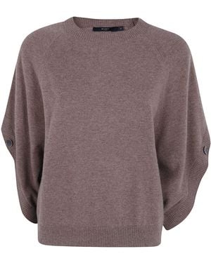 Seventy Jumper Wool Cashmere Blend Cape - Brown