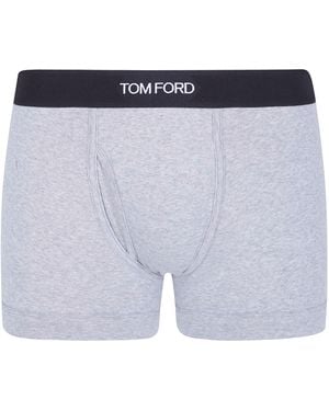 Tom Ford Boxer Brief Cotton Stretch Jersey - Blue