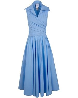 Patou Draped Midi Dress - Blue