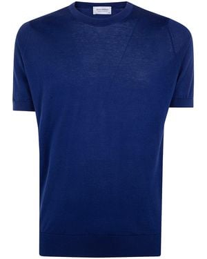 John Smedley "Kempton" Crewneck Short Sleeves T-Shirt - Black