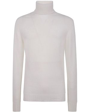 MD75 Turtle Neck Cashmere Jumper - White