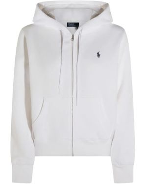 Polo Ralph Lauren Sweatshirt Full Zip "Knit" - White