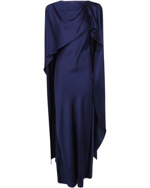 Jonathan Simkhai Coat Cape Gown "Izel" - Blue