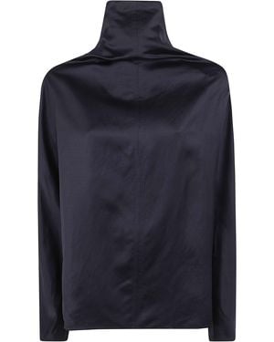 TOTEME Cowl Neck Blouse - Black