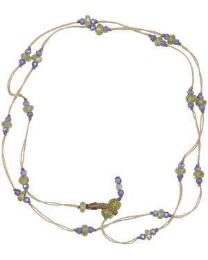 Sharing Loopy Duo Peridot Bracelet - White