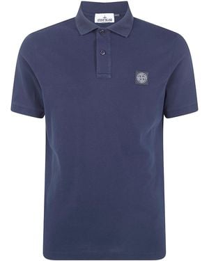Stone Island Polo Manica Corta "L1.S15.22000.08.S0017 V0020" - Blue