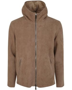 Giorgio Brato Sheepskin Bomber Jacket - Brown