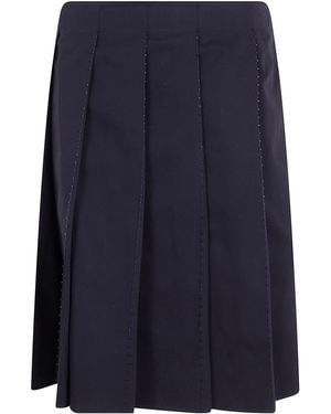 TOTEME Beaded Pleat Skirt - Black