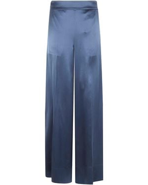 JOSEPH "Dijon" Pant Silk Satin - Blue