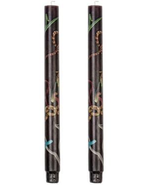 Seletti "Toiletpaper Snakes" Double Set Candels Cm 2.3 X 2.3 H 2 - White