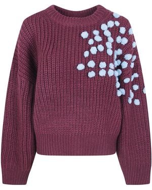 Essentiel Antwerp Maglione Girocollo "Kostar" - Viola