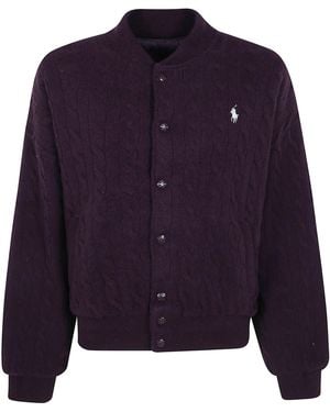 Polo Ralph Lauren Sweater Bomber Coat - Blue