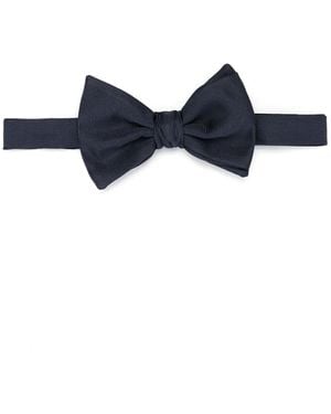 Giorgio Armani Woven Bowtie - Blue