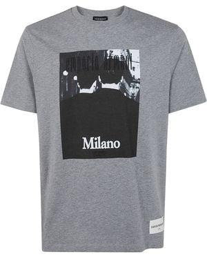 Emporio Armani T-Shirt Short Sleeve Icon" - Grey