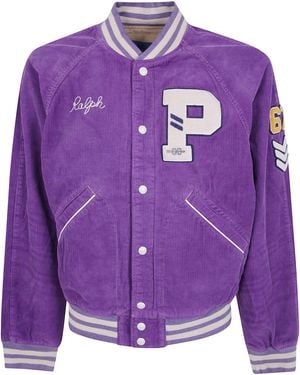 Polo Ralph Lauren Jacket Woven Bomber "New Washed" - Purple