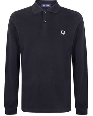 Fred Perry Long Sleeve Shirt - Blue