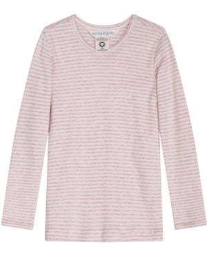 SERENDIPITY ORGANICS Jumper Round Neck "Slim Stripe" - Pink