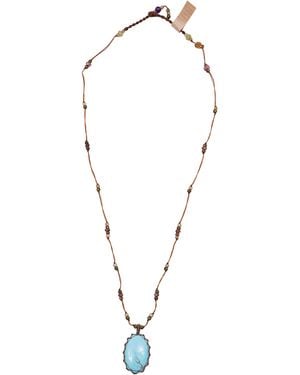 Sharing Tibetan Pendant Necklace - Blue