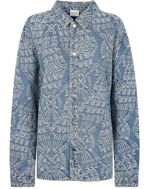 Daily Paper Camicia Macrame Rahul - Blu