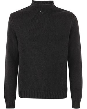 Original Vintage Style Turtleneck Pullover - Black