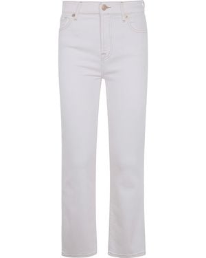 7 For All Mankind Daisy Ankle Boot Sugar Denim By Seven For All Ma - White
