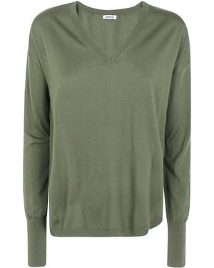 Aspesi Jumper V Neck "3259.V108 01393" - Green