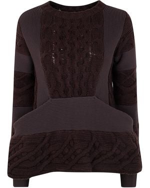 Sacai Wool Knit Pullover - Black