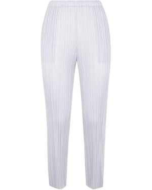 Pleats Please Issey Miyake "Basics" Trousers - White