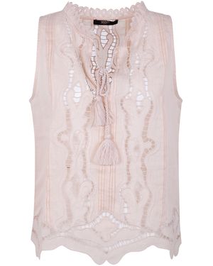 Seventy Raime Embroidered Top - Pink